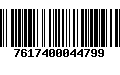 Código de Barras 7617400044799