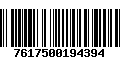 Código de Barras 7617500194394