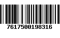 Código de Barras 7617500198316