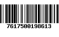 Código de Barras 7617500198613