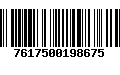 Código de Barras 7617500198675