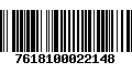 Código de Barras 7618100022148