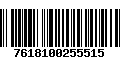 Código de Barras 7618100255515