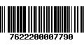 Código de Barras 7622200007790