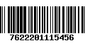 Código de Barras 7622201115456