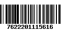 Código de Barras 7622201115616