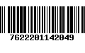 Código de Barras 7622201142049