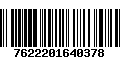 Código de Barras 7622201640378