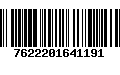 Código de Barras 7622201641191