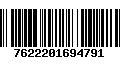 Código de Barras 7622201694791