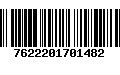 Código de Barras 7622201701482