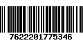 Código de Barras 7622201775346