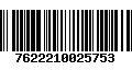 Código de Barras 7622210025753