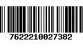 Código de Barras 7622210027382