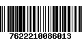 Código de Barras 7622210086013