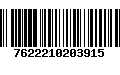 Código de Barras 7622210203915