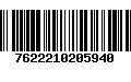 Código de Barras 7622210205940