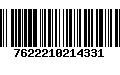 Código de Barras 7622210214331