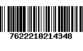 Código de Barras 7622210214348