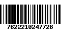 Código de Barras 7622210247728