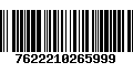 Código de Barras 7622210265999