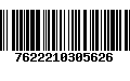 Código de Barras 7622210305626