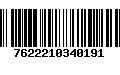 Código de Barras 7622210340191