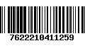 Código de Barras 7622210411259