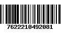 Código de Barras 7622210492081