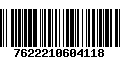 Código de Barras 7622210604118