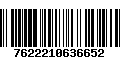 Código de Barras 7622210636652