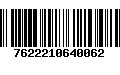 Código de Barras 7622210640062