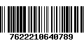 Código de Barras 7622210640789