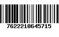 Código de Barras 7622210645715