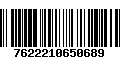 Código de Barras 7622210650689