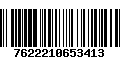 Código de Barras 7622210653413