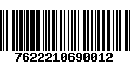 Código de Barras 7622210690012