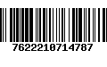 Código de Barras 7622210714787