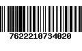 Código de Barras 7622210734020