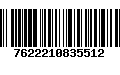 Código de Barras 7622210835512