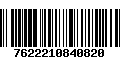 Código de Barras 7622210840820