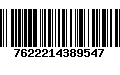 Código de Barras 7622214389547