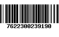 Código de Barras 7622300239190