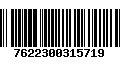 Código de Barras 7622300315719