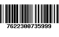 Código de Barras 7622300735999