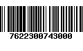 Código de Barras 7622300743000