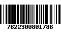 Código de Barras 7622300801786