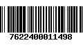 Código de Barras 7622400011498