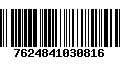 Código de Barras 7624841030816