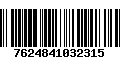 Código de Barras 7624841032315